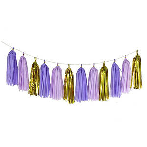 Набір пензлики тассел 3 кольори | Фіолетовий Бузковий Золото