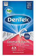 Флос-зубочистки DenTek Complete Clean комплексне очищення 75 шт.