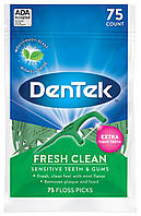 Флос-зубочистки DenTek Fresh cleaning Освіжуче очищення 75 шт.