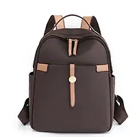 Рюкзак жіночий міський нейлон 29*24*10см коричневий  (5-0073)