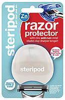 Захисний чохол Sterippod для бритви з цинковою антикоррозійною смужкою, білий