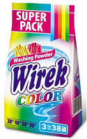 Стиральный порошок Wirek Color 3 кг, 38 стирок Для всех типов стиральных машин и для ручной стирки