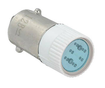 Лампа змінна синя LED BA9S AC/DC 12B TNSy Shopolife