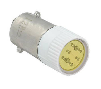 Лампа змінна жовта LED BA9S AC/DC 12B TNSy Shopolife