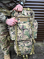 Тактичний рюкзак 75 л мультикам Армійський рюкзак з алюмінієвим каркасом
