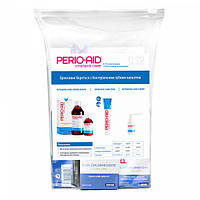 Комплект PERIO-AID 0.12%: ополіскувач 150мл, гель-паста 75 мл, щітка VITIS SURGICAL CAMPAING у блістері, спрей