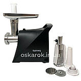 Електрична м'ясорубка-соковичавниця для томатів RB-679, електром'ясорубка 3000 Вт для дому побутова, фото 8