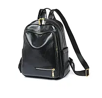 Рюкзак жіночий міський еко-шкіра 30*24*15см чорний (5-0082)