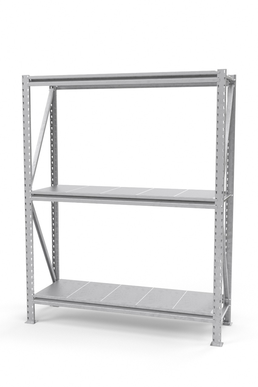 Стелаж для складу, архіву, магазину. SN п. 2000х1720х600 мм оц 3 ярусу оц полиця набірна, фото 1