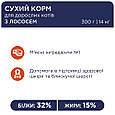 Сухий корм Клуб 4 Лапы Adult Cats With Salmon для дорослих котів з лососем, 14 КГ, фото 6