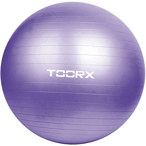 М'яч для фітнесу Toorx Gym Ball,діаметр 75 см, фіолетового кольору, насос у комплекті., фото 2