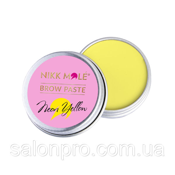 Nikk Mole Brow Paste Yellow — паста для моделювання форми брів, жовта, 15 г