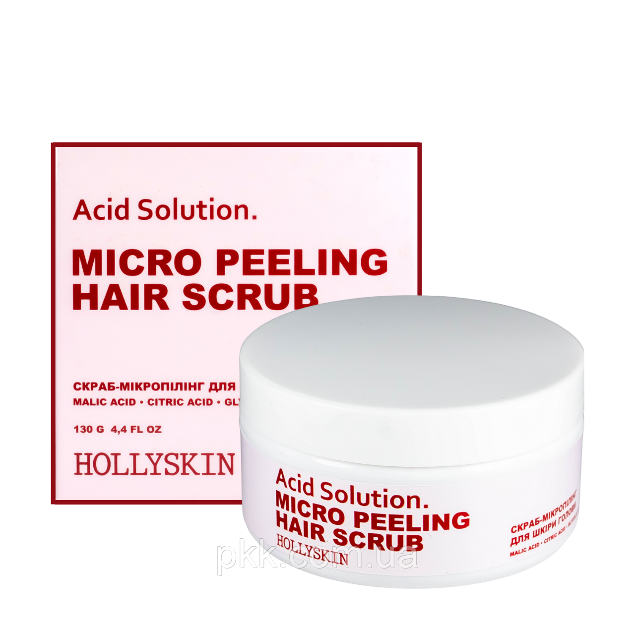 Скраб для шкіри голови та волосся Hollyskin Acid Solution 130 г