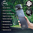 Пляшка фляга для води з високоякісного матеріалу WCG 1 л для спорту подорожей прогулянок занять фітнесу, фото 2