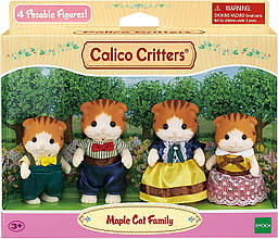 Calico Critters CC1794 Сім'я рудих вишарових котів Sylvanian Families