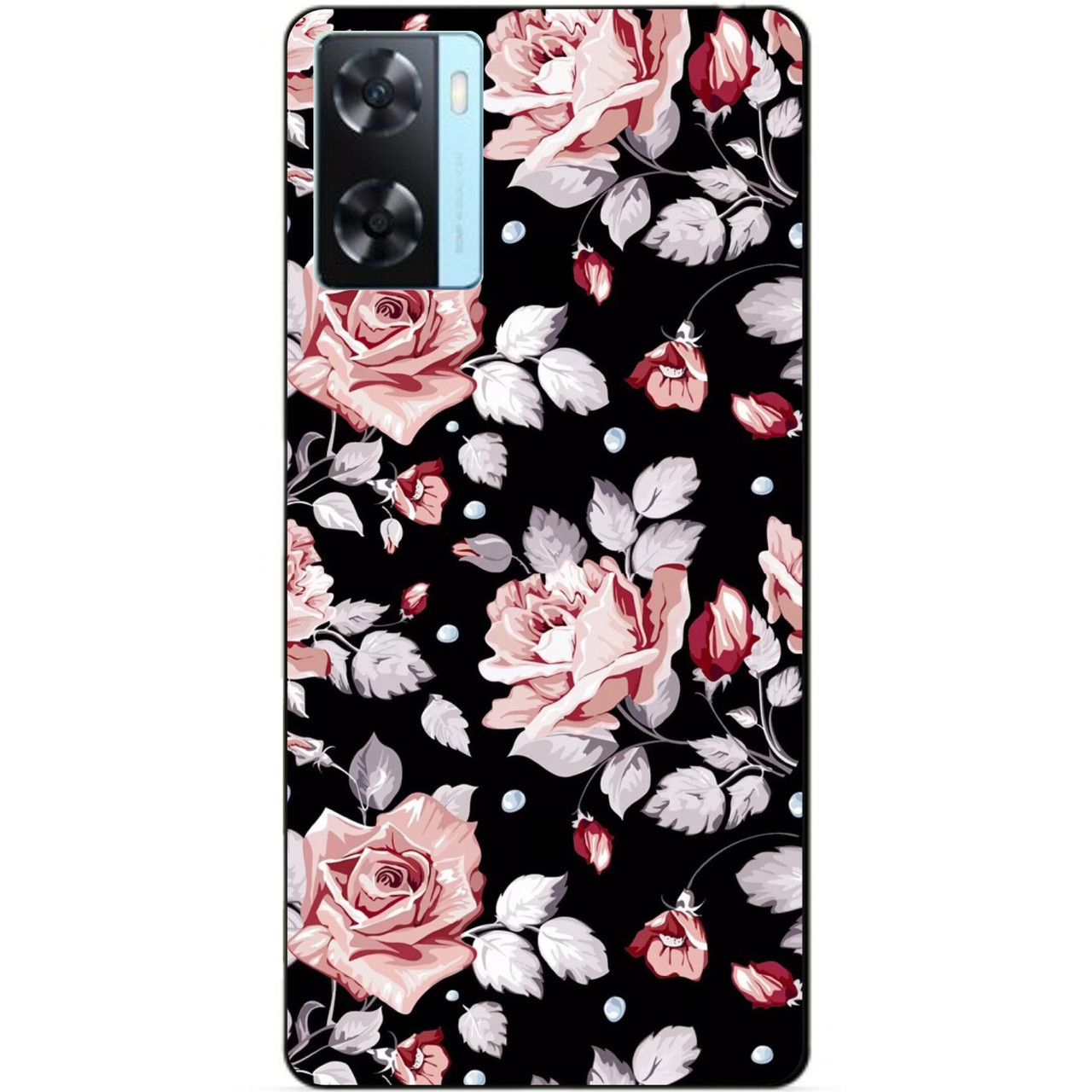 Силіконовий бампер чохол для Oppo A57s з малюнком Троянди