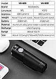 Велосипедний ліхтар ROCKBROS V6-400 (400LM, 2000mAh акумулятор, Cree XPL, USB, IPX6, 6 режимів), фото 10
