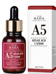 Протизапальна сироватка з азелаїновою кислотою COS DE BAHA A5 Azelaic Acid 5 Serum 30 мл