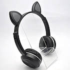 Бездротові навушники Bluetooth з котячими вушками TUCCI K24 Black, фото 3