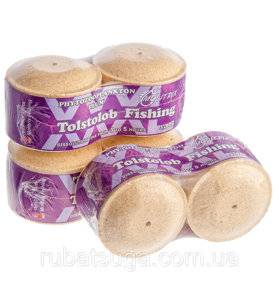 Порошать таблетки на товстолоба ФитозооТехнопланктон Molitrix  Слива, фото 1