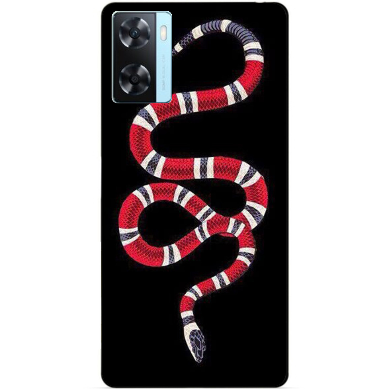 Силіконовий бампер чохол для Oppo A57s з малюнком Змія