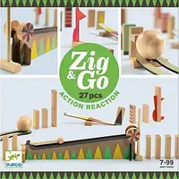 Деревянный конструктор zig & go - 27 деталей (DJ05641)