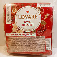 Пакетированный цветочный чай на основе каркаде Royal Dessert Lovare Королевский десерт 50шт по 1,5г