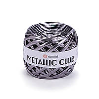 Yarnart METALLIC CLUB (Металік Клаб) № 8104 графіт (Трикотажна пряжа, нитки для в'язання)