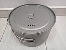 Казанок титановий для походу туризму та кемпінгу каструля з титану Lixada Titanium POT-2800, фото 8