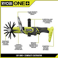 Культиватор акумуляторний Ryobi RY18HCA-0 + АКБ Ryobi RC18120-140, фото 6