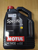 Синтетическое моторное масло MOTUL 5W30 Specific 0720 (RN0720) 5л. 102209 - производства Франции