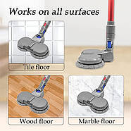 Електрична насадка для швабри сумісна з акумуляторним пилососом Dyson V11 V10 V8 V7, фото 3