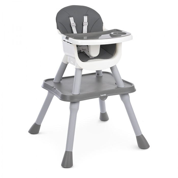 Стілець для годування BAMBI M M 5672-11 «3 в 1», стіл, стільчик, лего, Сірий