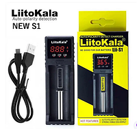 Зарядное устройство LiitoKala Lii-S1+ LSD экран, 5V/1A, 500mA/1000mA (AA, AAA, Li-ion, NiMh, NiCd, LiFePO4)