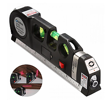 Лазерний рівень з рулеткою і лінійкою /вертикаль/горизонт/хрест LASER LEVEL PRO 3, фото 3