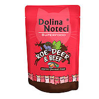 Влажный корм для кошек Dolina Noteci Superfood с косулей и говядиной 85 г