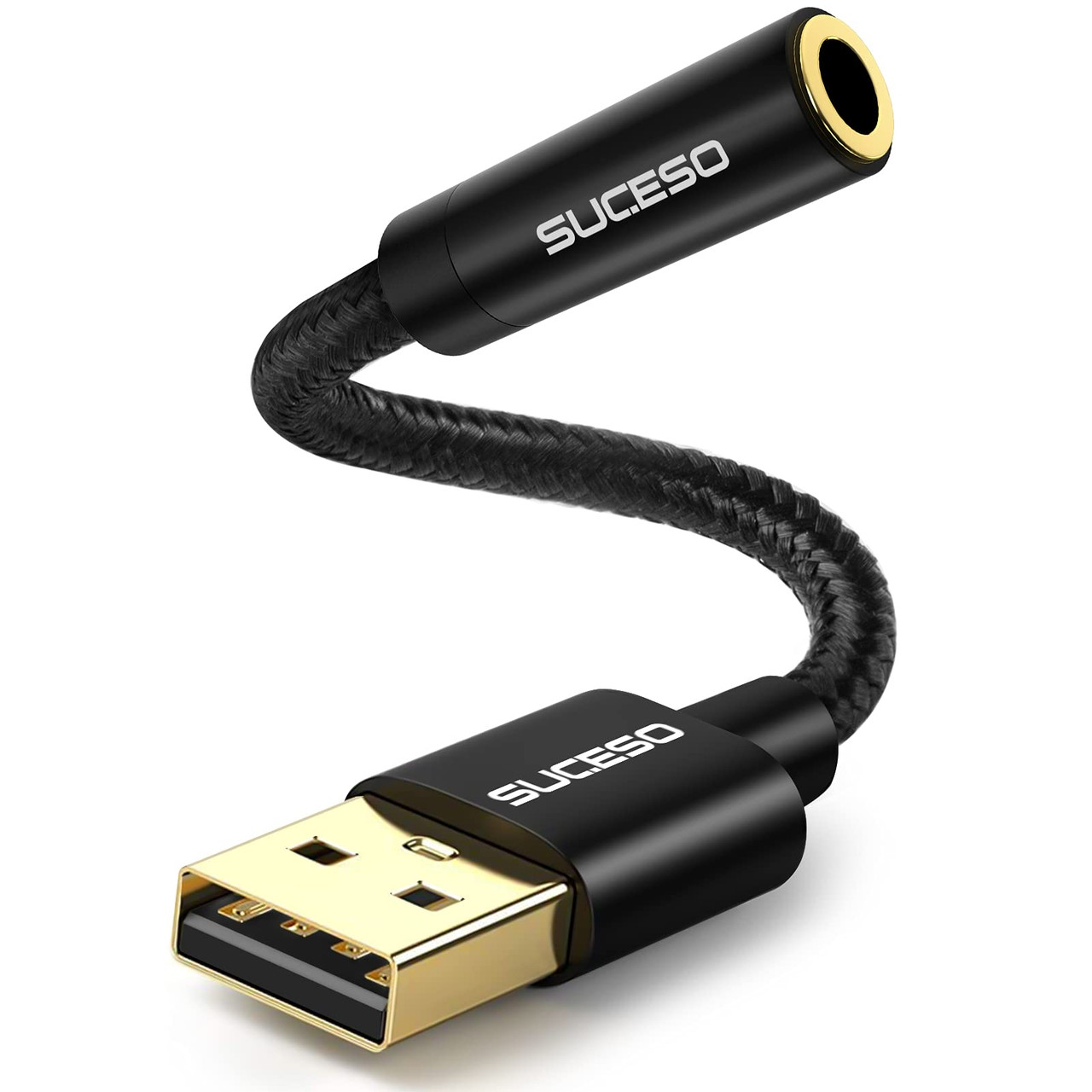 SUCESO Зовнішній USB-роз'єм для звукової карти USB-адаптер