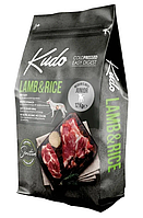 Сухой корм KUDO для щенков средних и больших пород ягненок с рисом 12 кг