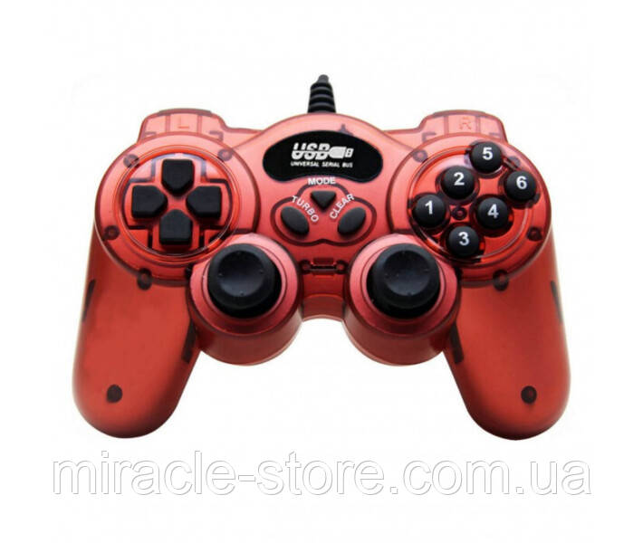 Купить Игровой манипулятор TURBO USB GAMEPAD джойстик для ПК Бордовый ...