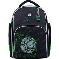 Рюкзак шкільний напівкаркасний для хлопчика KITE Education Goal 38*29*17см чорний