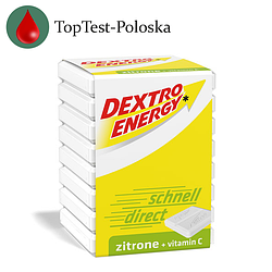 Dextro Energy Zitrone — швидка глюкоза зі смаком лимона та вітаміном С