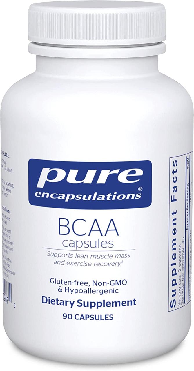 Pure Encapsulations BCAA / Амінокислоти з розгалуженими ланцюгами 90 капсул, фото 1