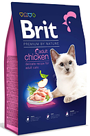 Сухой корм для котов с курицей Brit Premium by Nature Cat Adult Chicken 8 кг