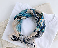 Шейный платок шарф женский шелковый