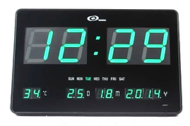 Електронні годинники з будильником Elite EL-4632 Green