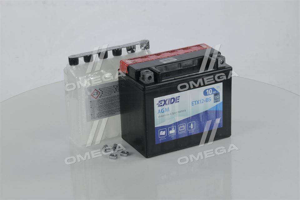 Аккумулятор 10Ah-12v Exide AGM (ETX12-BS) (150х87х130) L, EN150 ETX12 ...