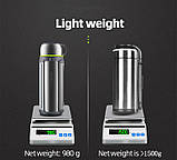 Термос титановий 1800 мл + ремінь + чорний чохол + щітки для чищення, фото 10