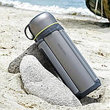 Термос титановий 1800 мл + ремінь + чорний чохол + щітки для чищення, фото 6