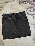 Женская джинсовая юбка New Look тёмно-серого цвета Размер 46 М