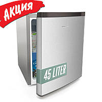 Мини холодильник 43 л HEINRICH'S HKB 4188 SI Однокамерный маленький для офиса, гостиницы, бара, дачи Серый